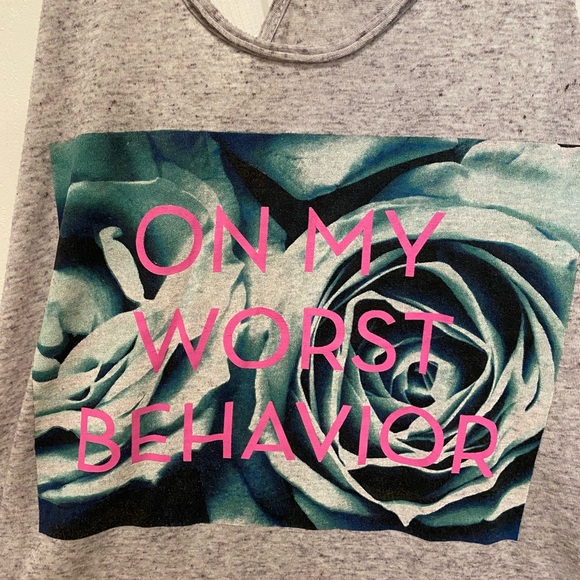 On my worst behavior tank // bundle 3 get free shipping - Picture 8 of 8